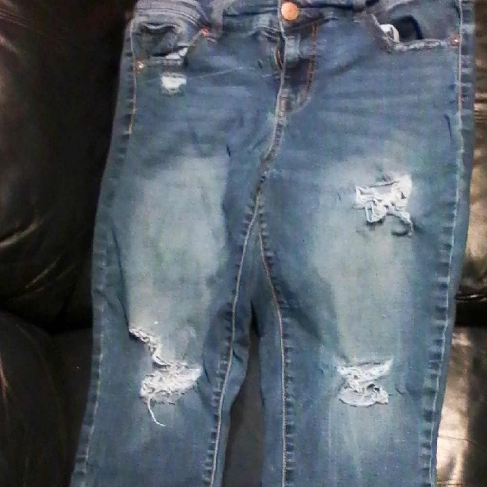 Maurices Distressed Denim Skinny Jeans